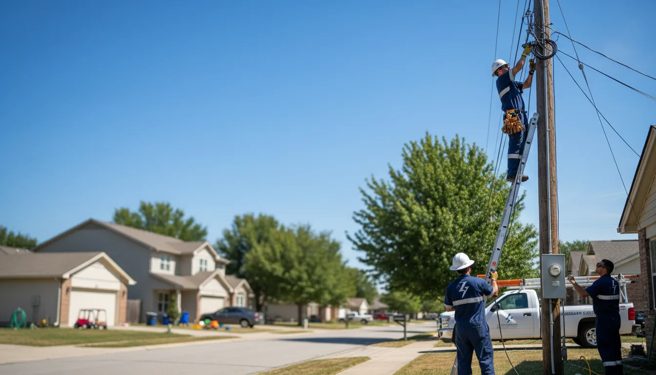 Residential electrician providing installation services in Winston, GA